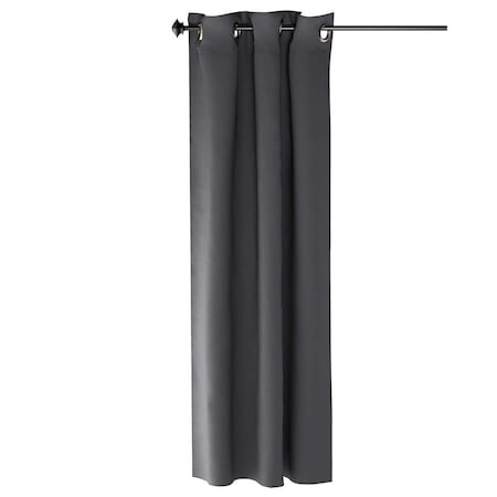 Furinno Collins Blackout Curtain, 42 x 63 in. - 1 Panel - Dark Grey FC66001DGY
